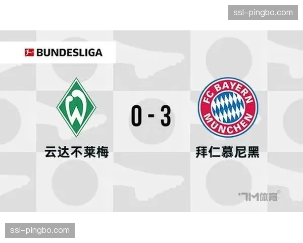 拜仁客场3-0完胜云达不莱梅 凯恩双响领跑射手榜